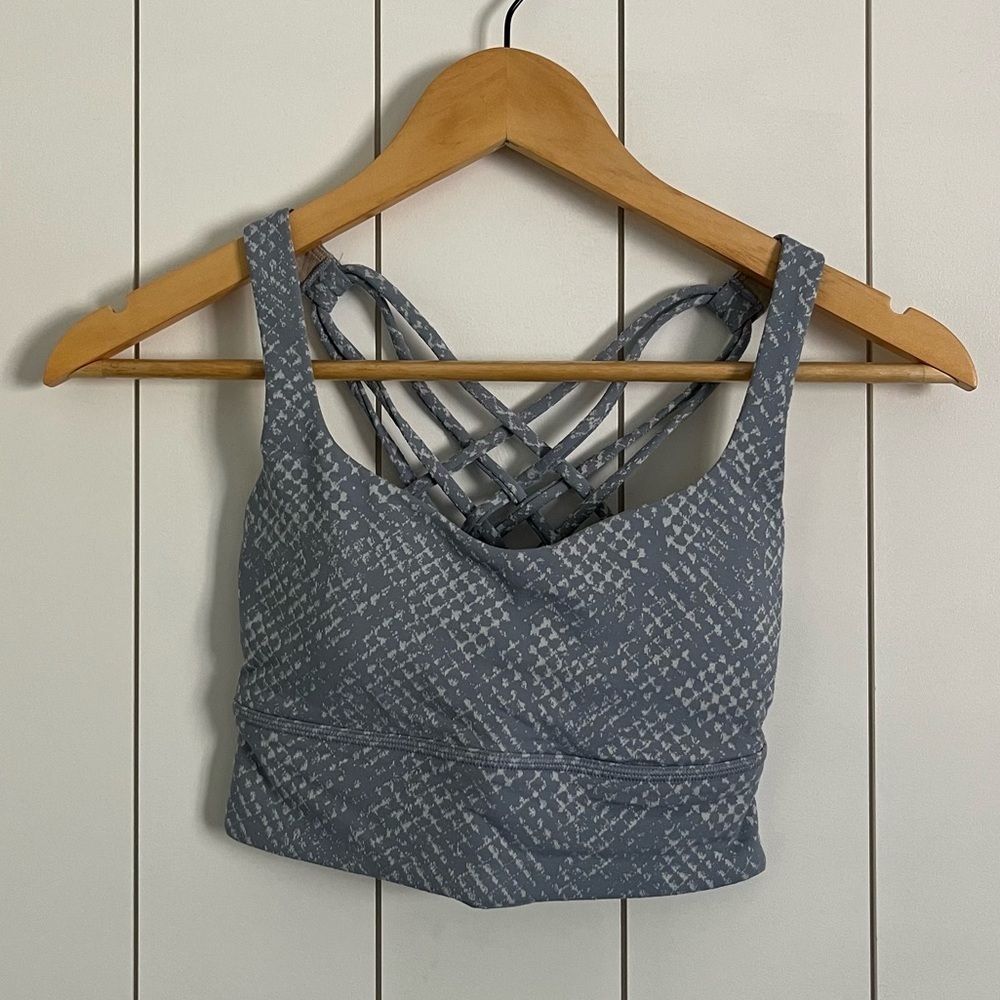 Lululemon Free To Be Serene Sports Bra Blue